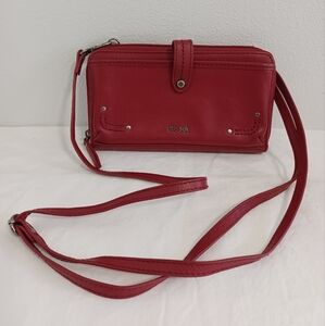 The Sak Iris large smartphone crossbody red